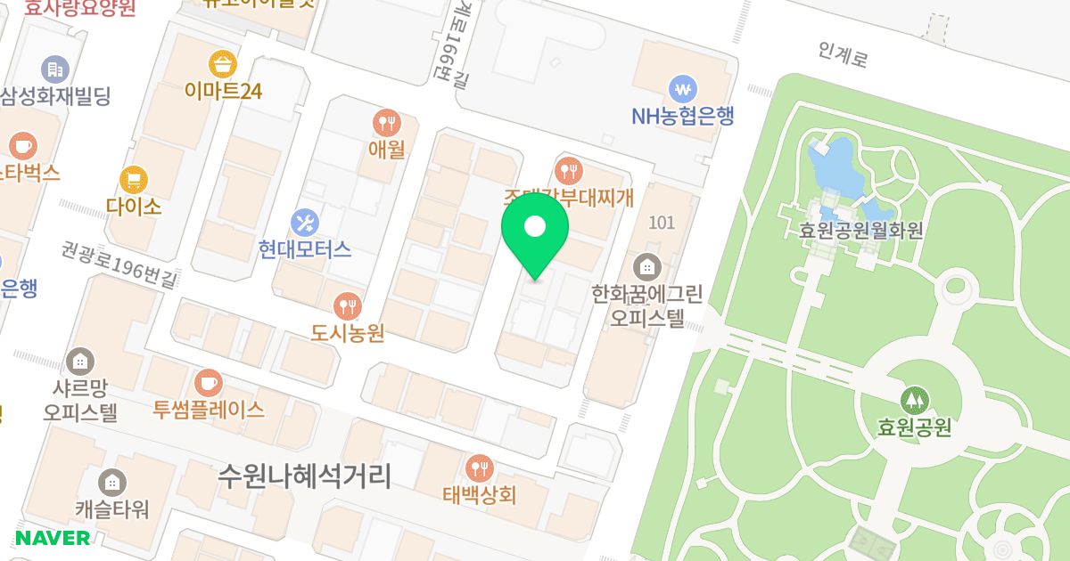 (1116-8) 위치 지도 - 경기도 수원시 팔달구