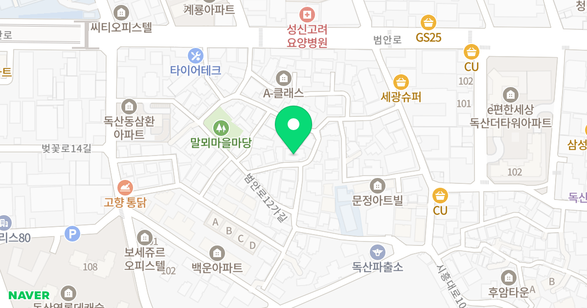 프리미엄캐슬2 위치 지도 - 서울특별시 금천구 범안로12가길 31-11