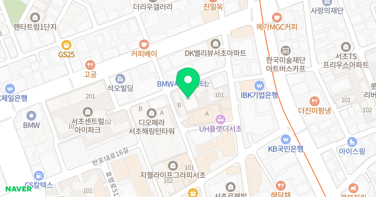 (1595-2) 위치 지도 - 서울특별시 서초구 반포대로18길 56