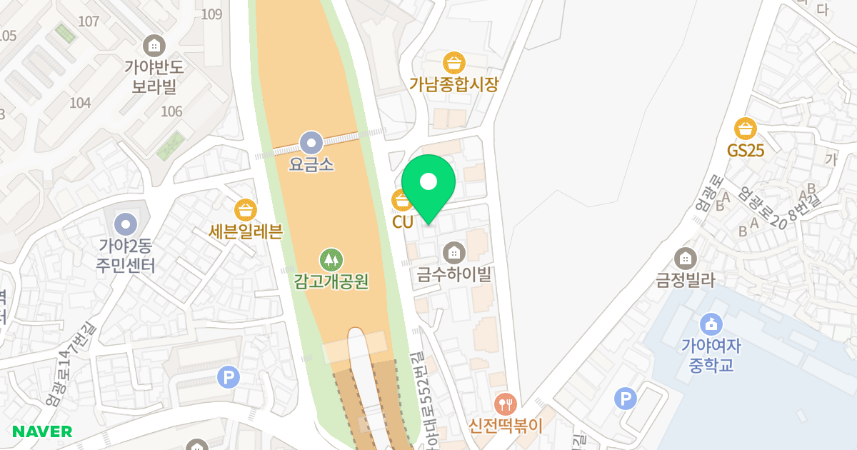 로하스 위치 지도 - 부산광역시 부산진구