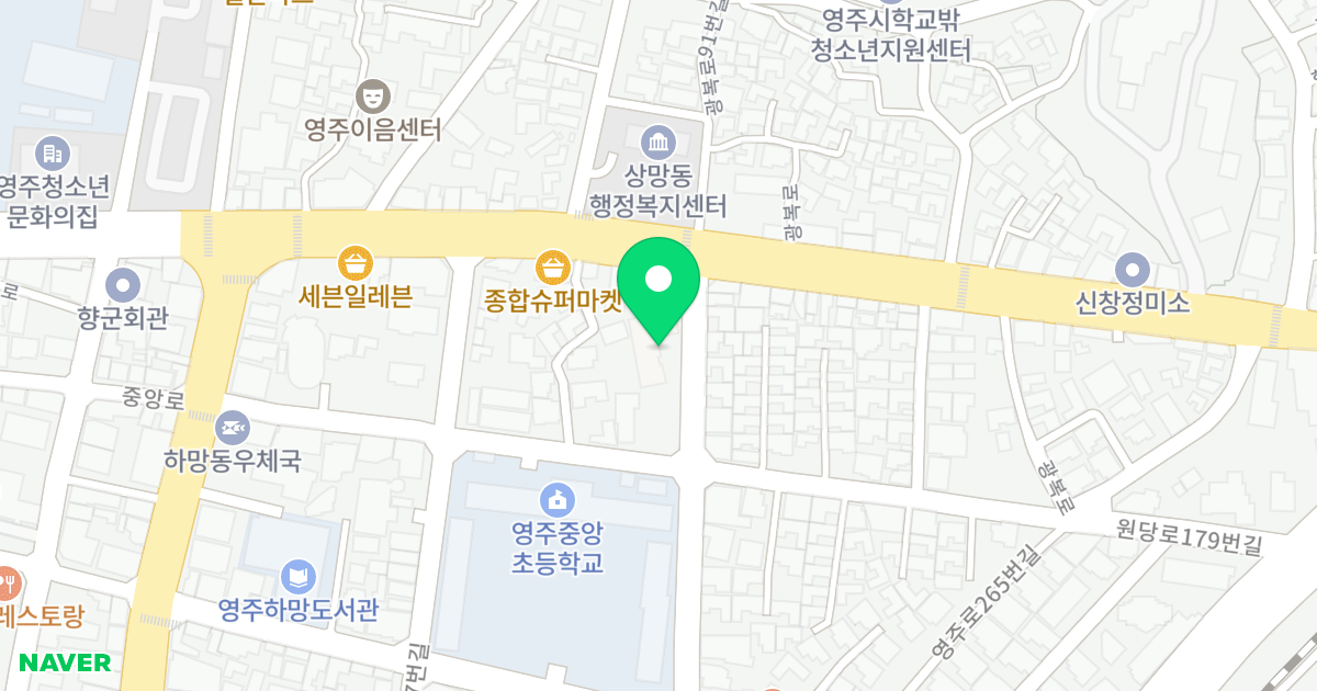 (315-3) 위치 지도 - 경상북도 영주시 광복로92번길 8