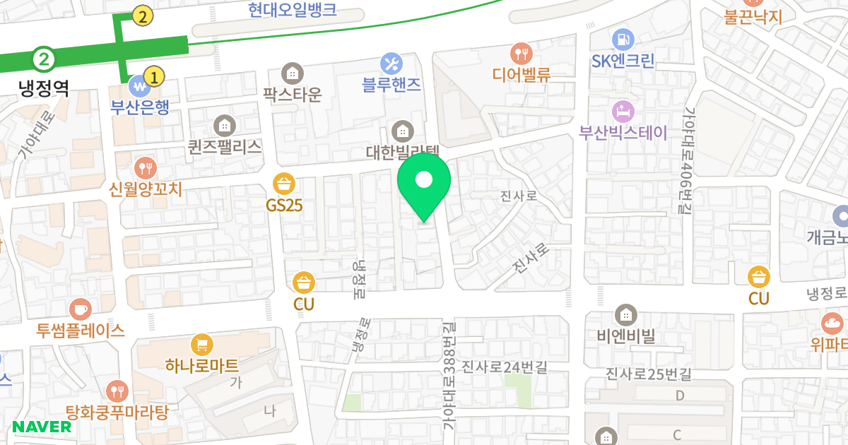 (54-104) 위치 지도 - 부산광역시 사상구 가야대로388번길 24