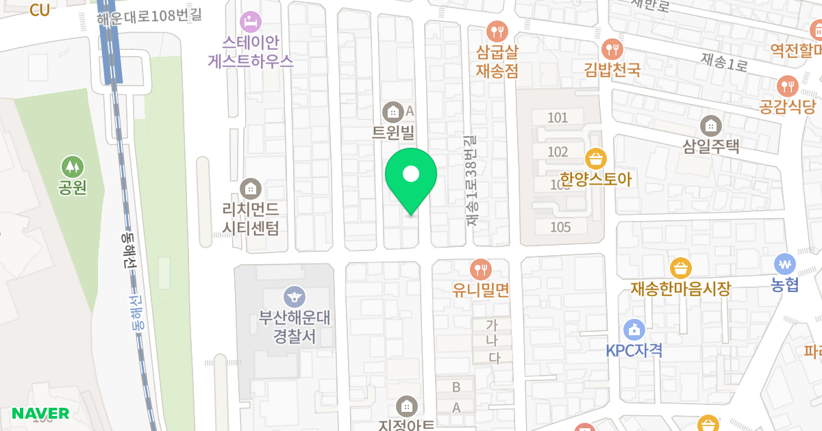 센텀아무르 위치 지도 - 부산광역시 해운대구 재송1로32번길 30