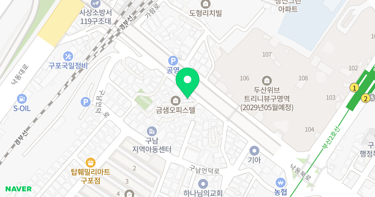주건축물제1동 위치 지도 - 부산광역시 북구 낙동북로 652-1