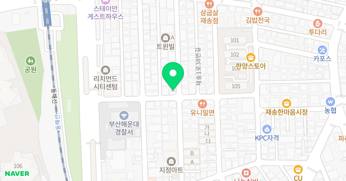 센텀카라 위치 지도 - 부산광역시 해운대구 재송1로32번길 32