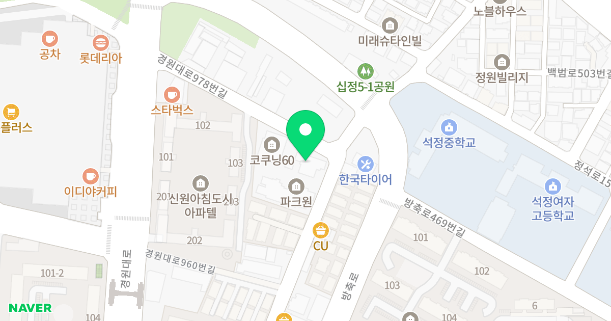 늘푸른파크 위치 지도 - 인천광역시 남동구