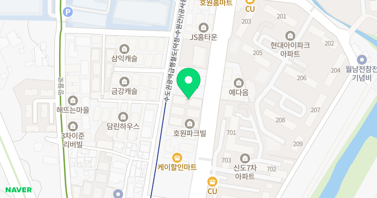 호원파크 위치 지도 - 경기도 의정부시  131