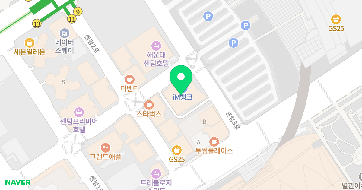 센텀스퀘어 위치 지도 - 부산광역시 해운대구 센텀3로 26