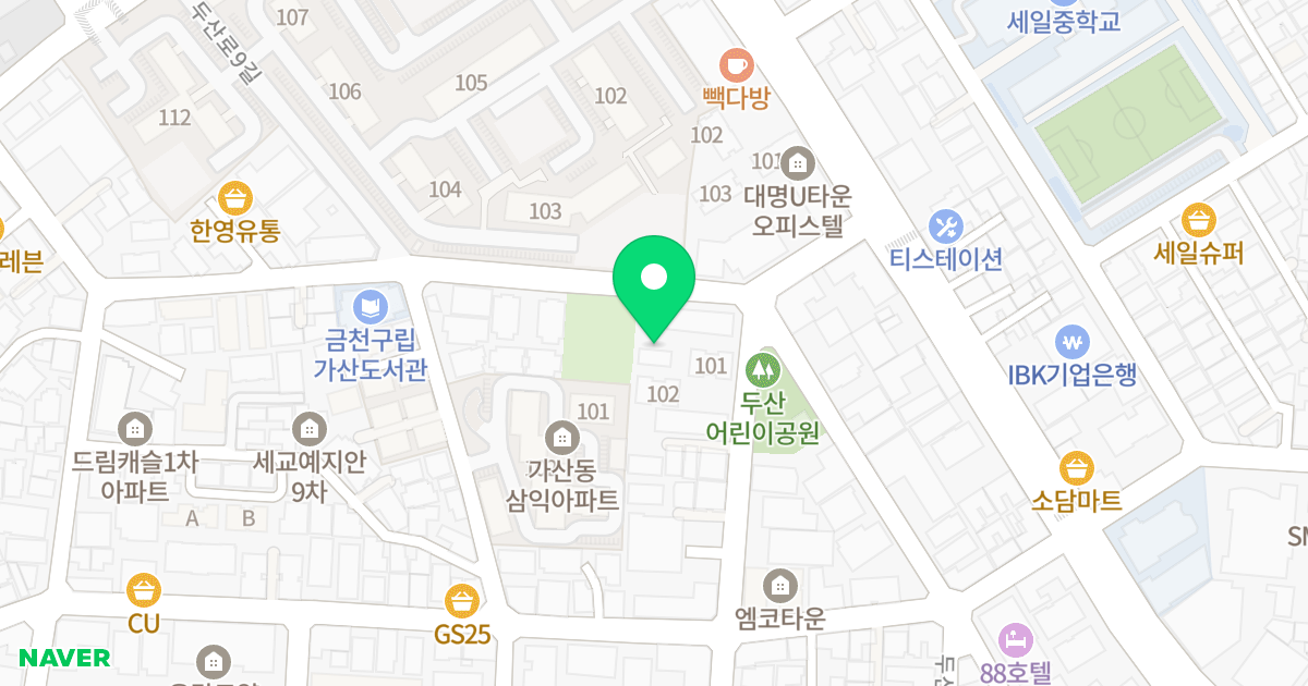 금강노블레스 위치 지도 - 서울특별시 금천구 두산로11길 63