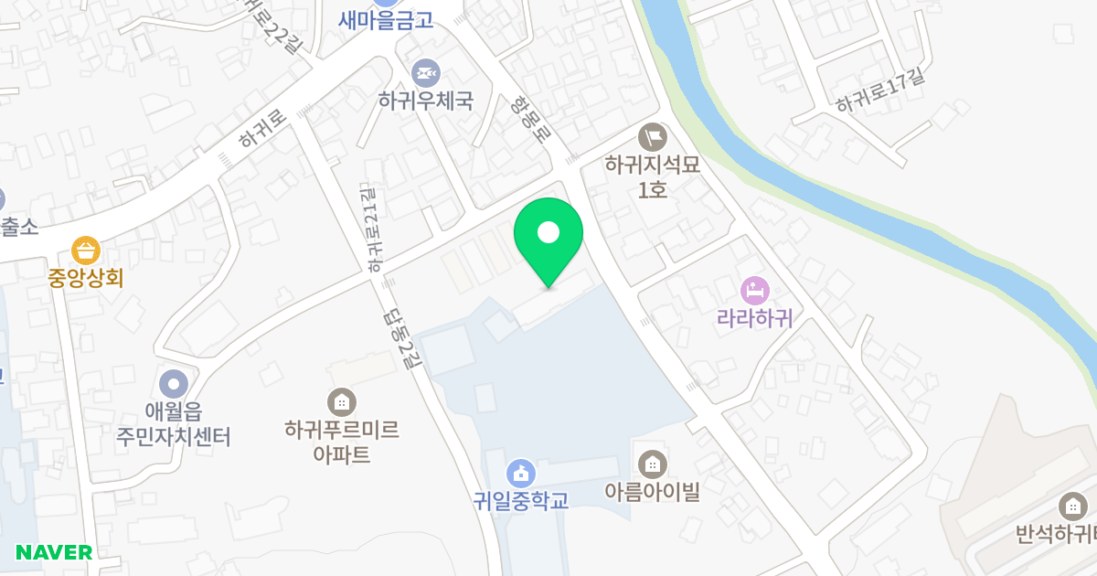 가온프라이빗1차 위치 지도 - 제주특별자치도 제주시 애월읍 항몽로 40