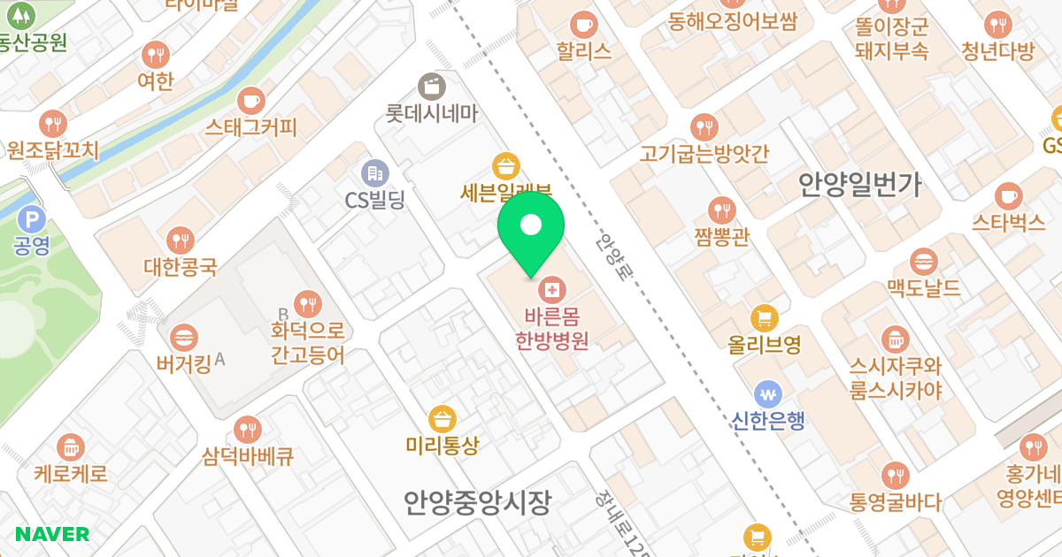 안양 메쎄 포스빌 위치 지도 - 경기도 안양시 만안구 안양로 303