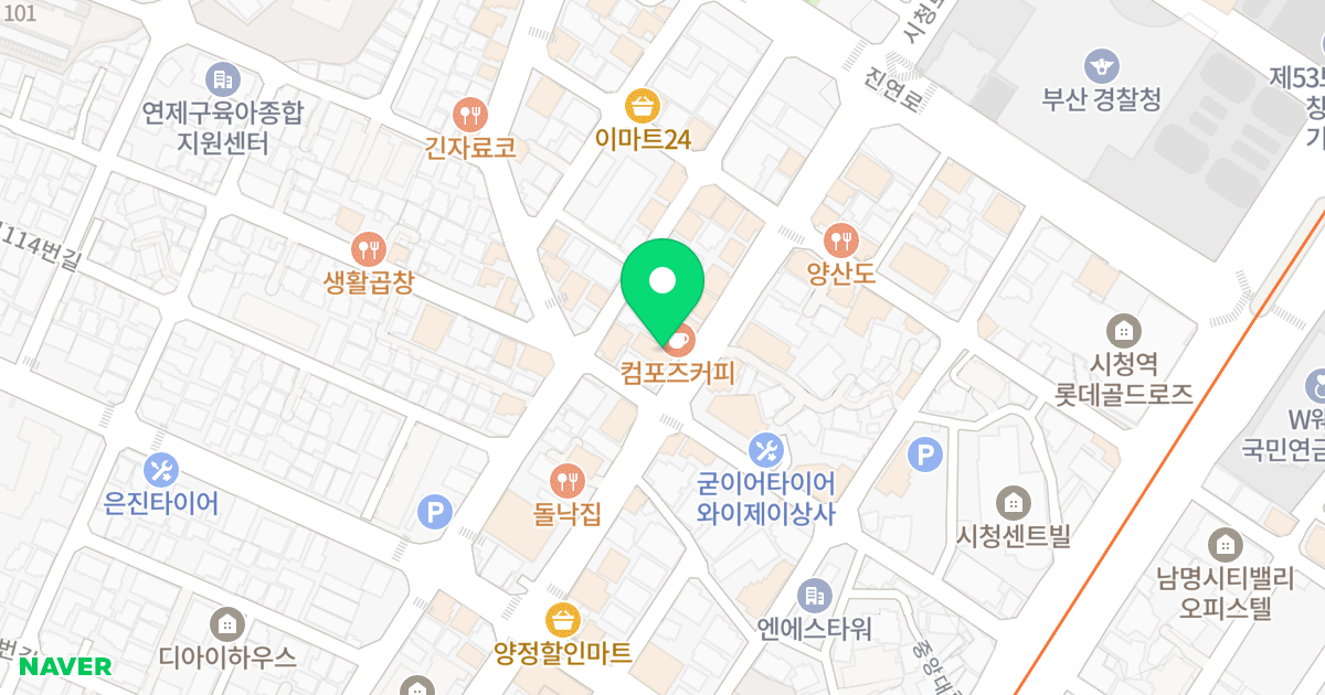 보성오페라골드 위치 지도 - 부산광역시 부산진구 동평로405번길 105
