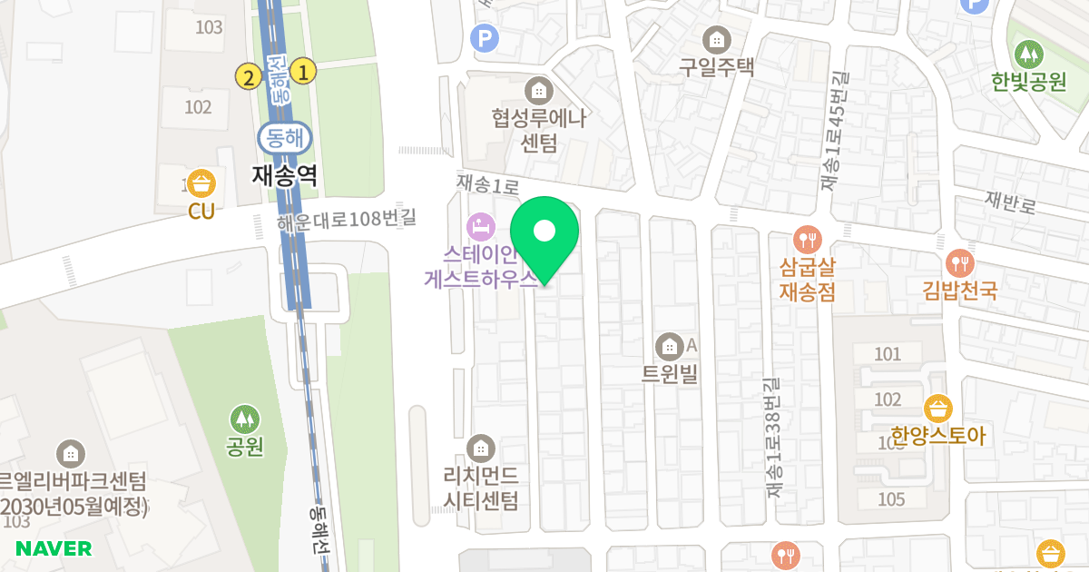 051 CENTUM 위치 지도 - 부산광역시 해운대구 재송1로14번길 11