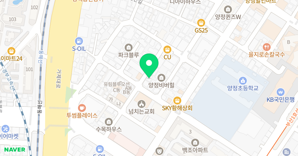 더원팰리스 위치 지도 - 부산광역시 부산진구 동평로397번길 30
