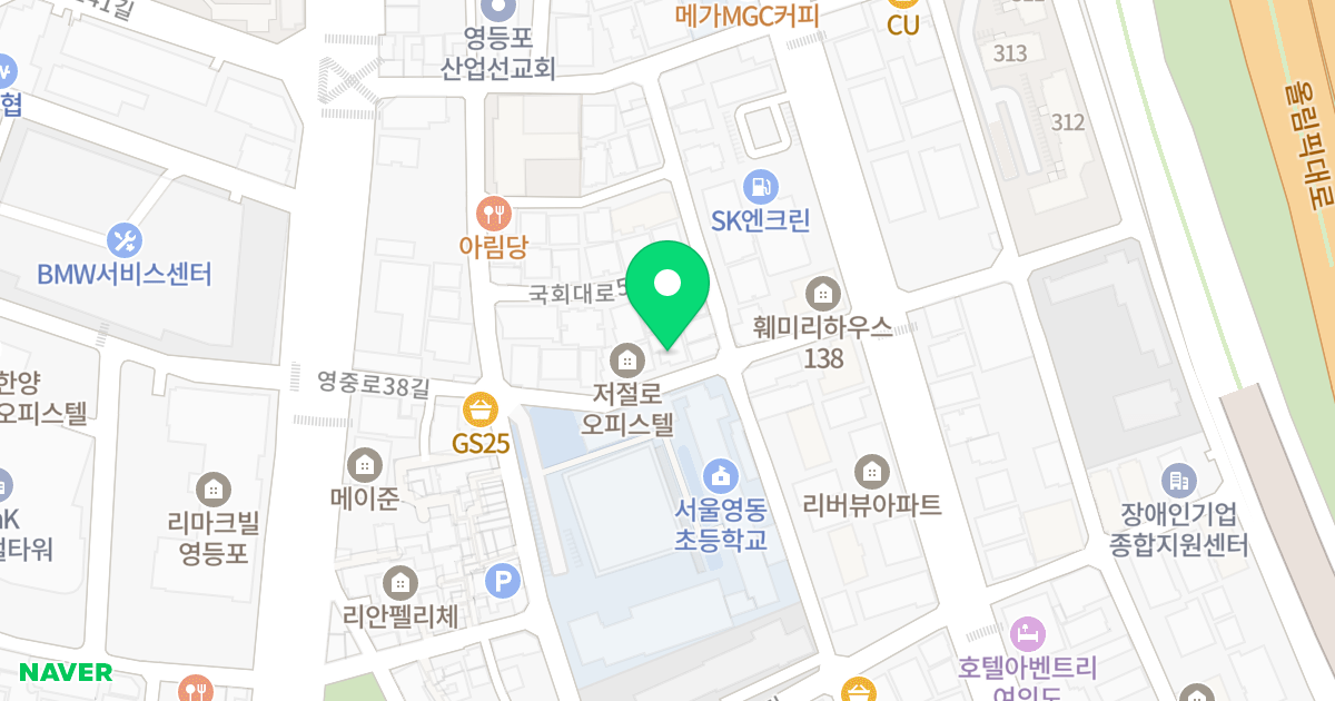 (121-126) 위치 지도 - 서울특별시 영등포구 버드나루로17길 10