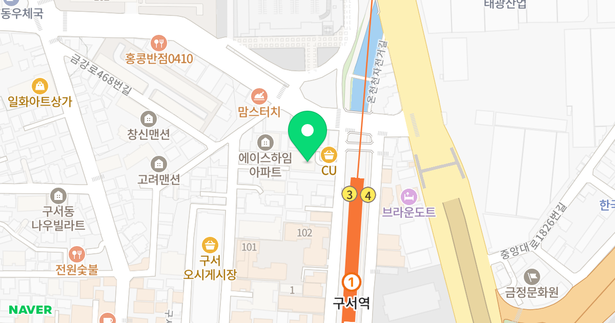 한진스카이뷰 위치 지도 - 부산광역시 금정구 금정로233번길 79
