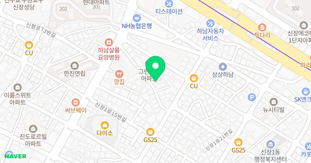 엘타워 위치 지도 - 경기도 하남시 신장1로21번길 66