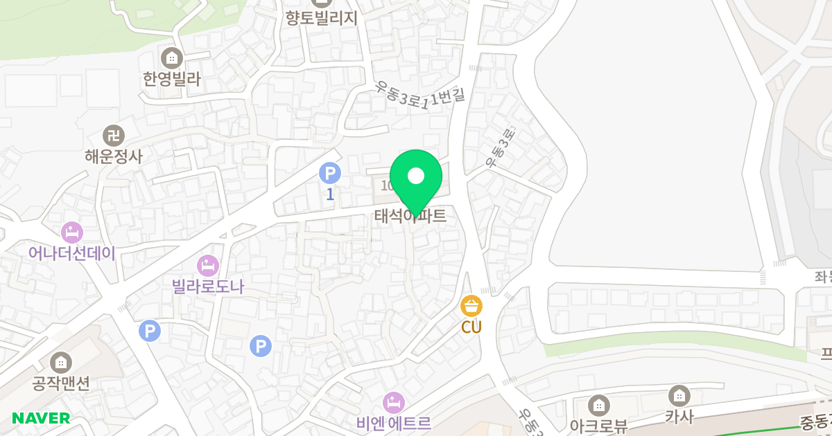 일진 비치텔 위치 지도 - 부산광역시 해운대구 우동2로30번가길 26