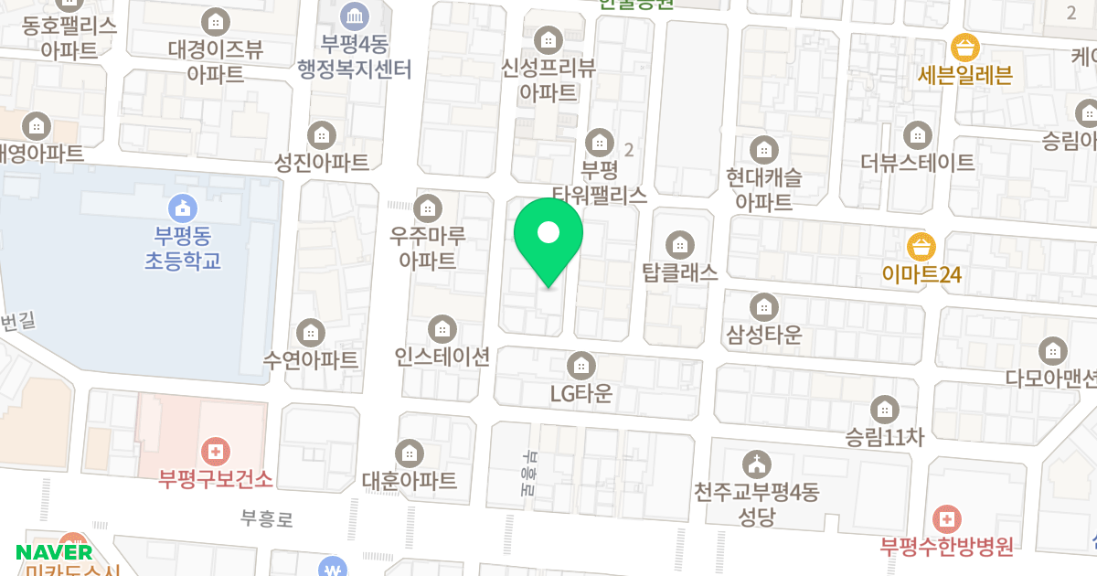 엘루이 위치 지도 - 인천광역시 부평구 주부토로56번길 18-10