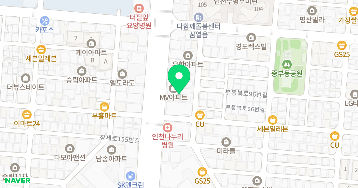 MV아파트 위치 지도 - 인천광역시 부평구 장제로 162