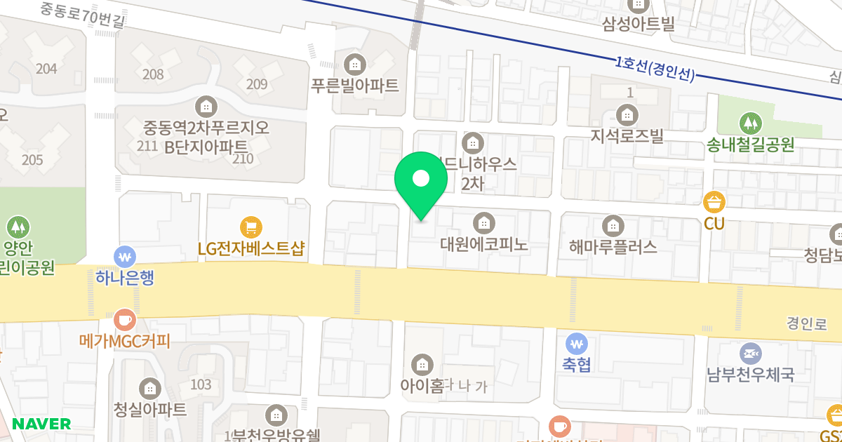 로얄팰리체 위치 지도 - 경기도 부천시 소사구  2