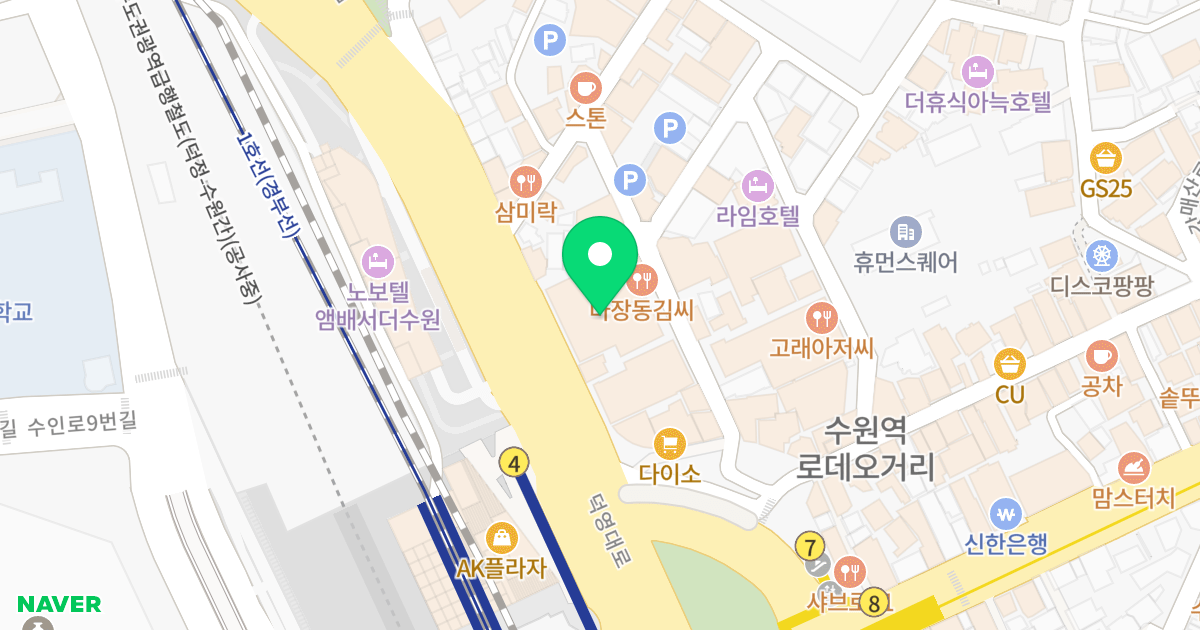 세진브론즈빌 위치 지도 - 경기도 수원시 팔달구 덕영대로 899
