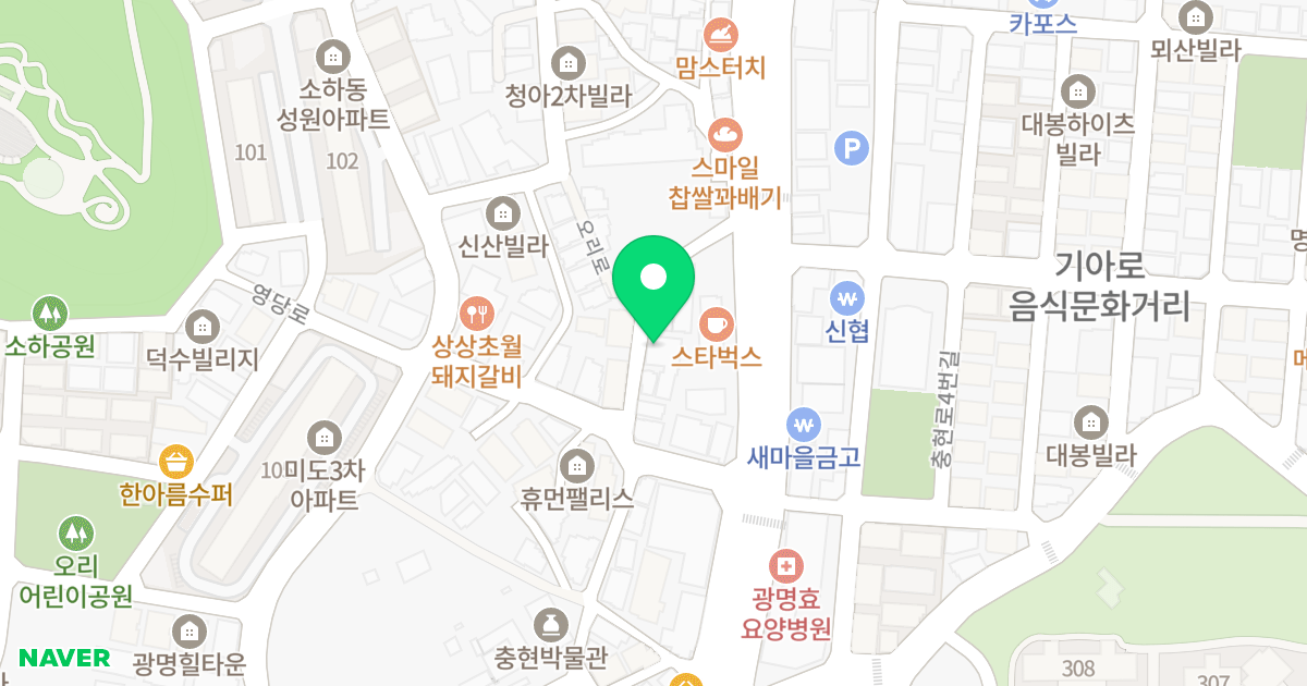환덕팰리스 위치 지도 - 경기도 광명시 영당로 6-8