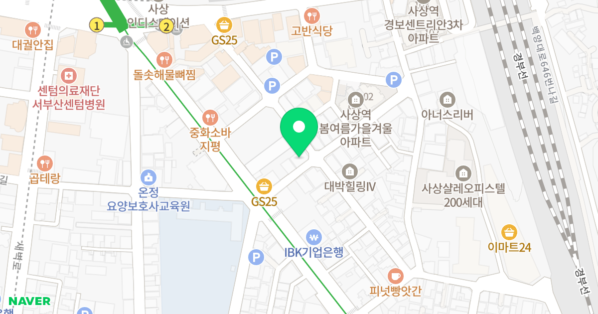 E클레스 위치 지도 - 부산광역시 사상구 광장로86번길 32