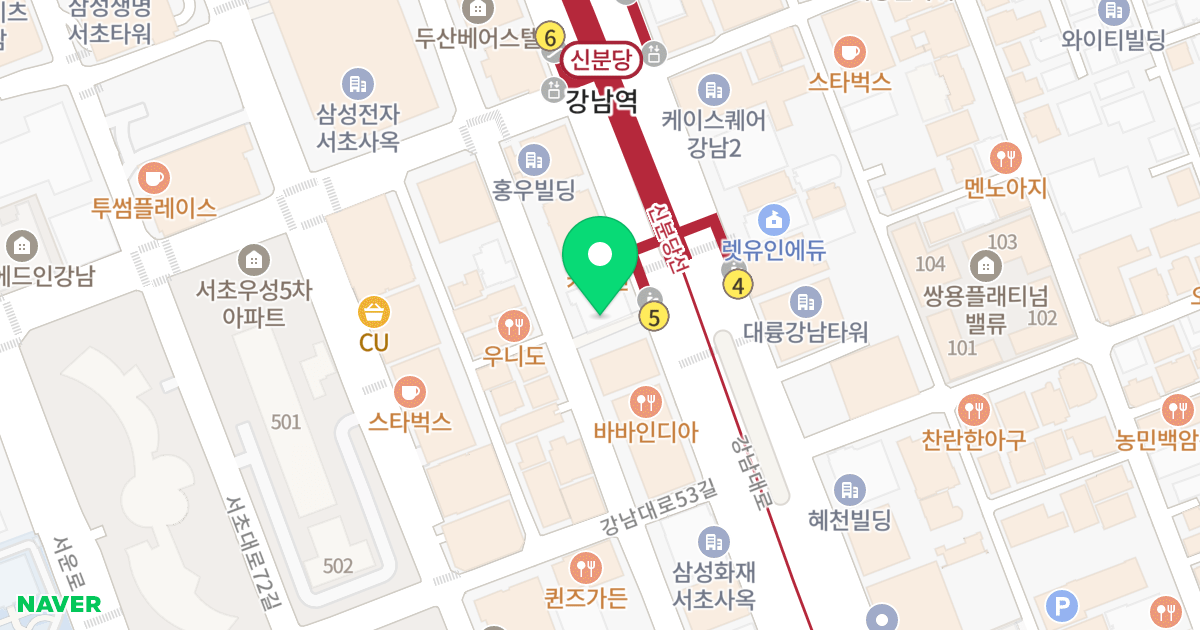 대우도씨에빛 위치 지도 - 서울특별시 서초구 강남대로 365