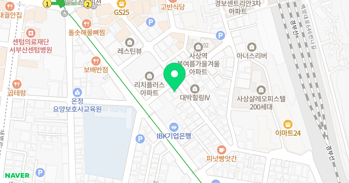 강일스퀘아 위치 지도 - 부산광역시 사상구 광장로86번길 38