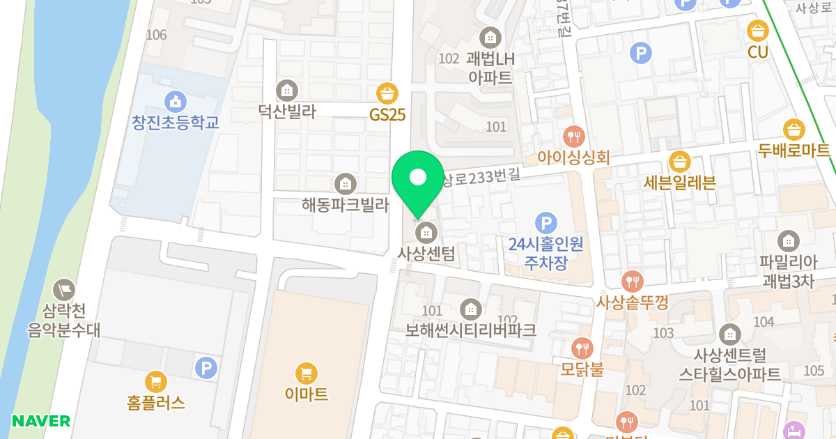 사상센텀아파트 위치 지도 - 부산광역시 사상구 광장로21번길 46