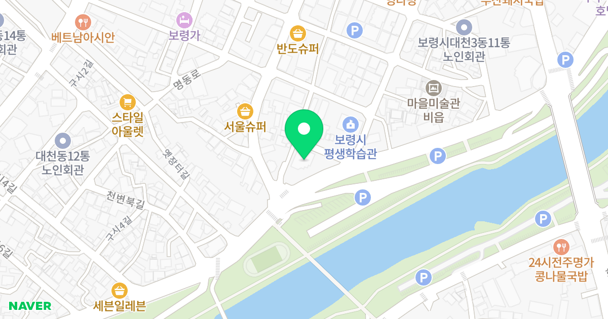 아이리스오피스텔 위치 지도 - 충청남도 보령시 현대상가길 44