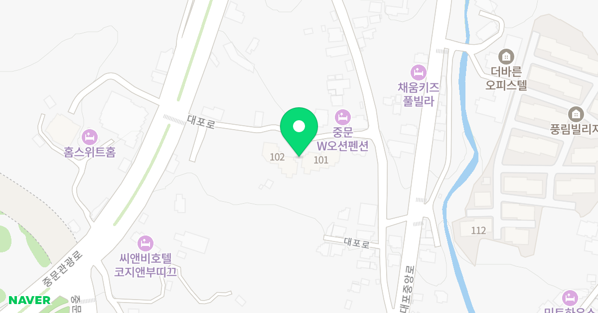 대포동루체클래식 위치 지도 - 제주특별자치도 서귀포시 대포로 32-5