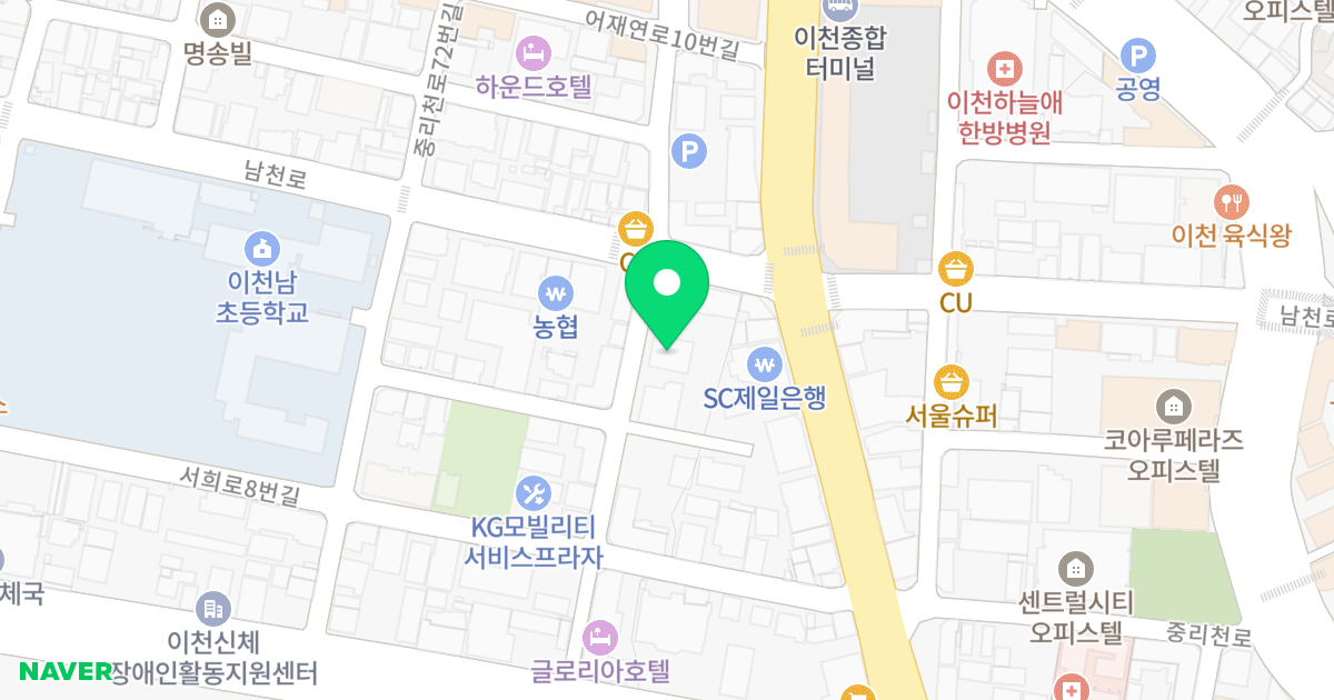 그린팰리스 위치 지도 - 경기도 이천시 경충대로2586번길 30
