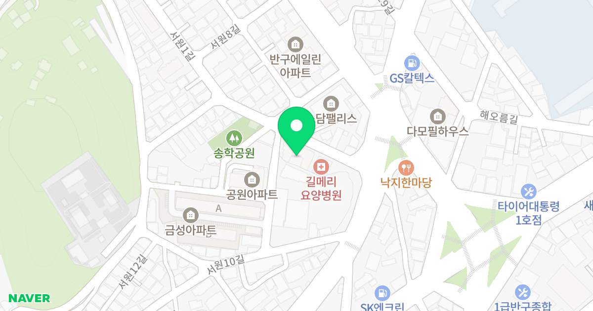 101동 위치 지도 - 울산광역시 중구 서원1길 104