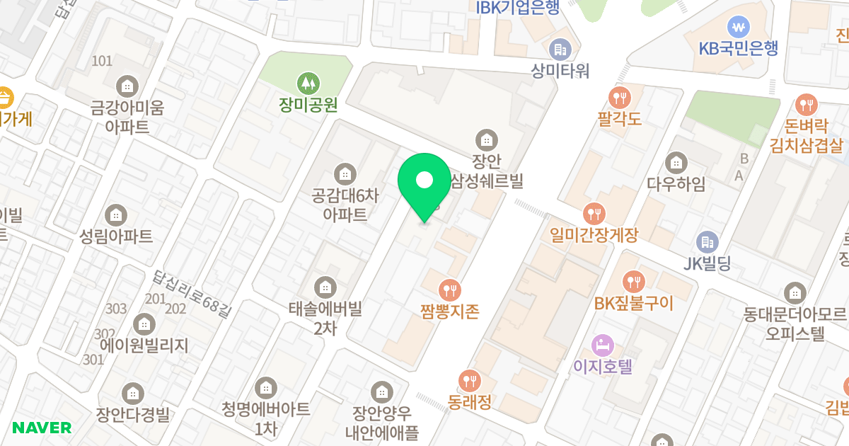 청명에버아트3차 위치 지도 - 서울특별시 동대문구