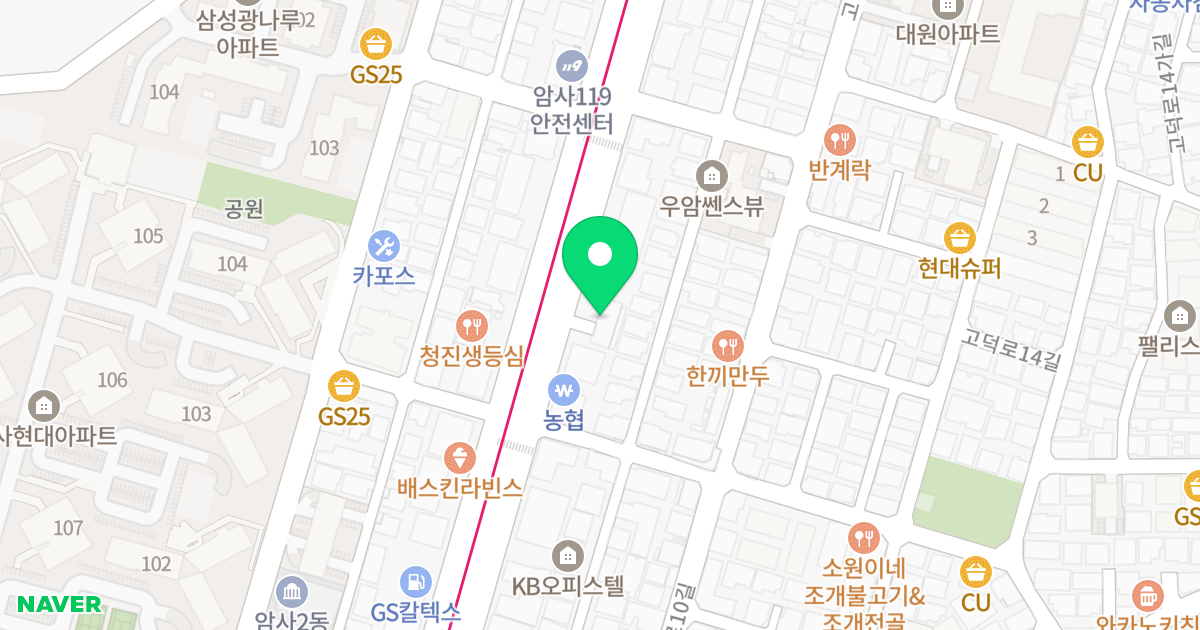까사팔공육 위치 지도 - 서울특별시 강동구 올림픽로 806