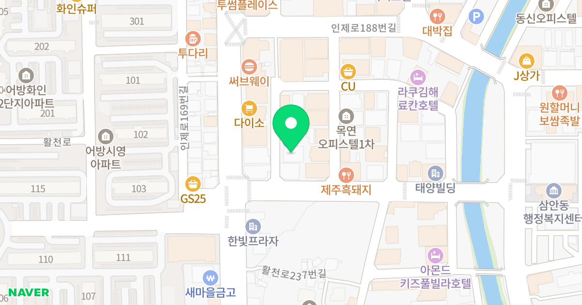 더블리안 S-클래스 위치 지도 - 경상남도 김해시 인제로170번길 3-8