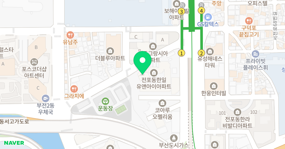 경원프라우드빌-1 위치 지도 - 부산광역시 부산진구 전포대로171번길 23