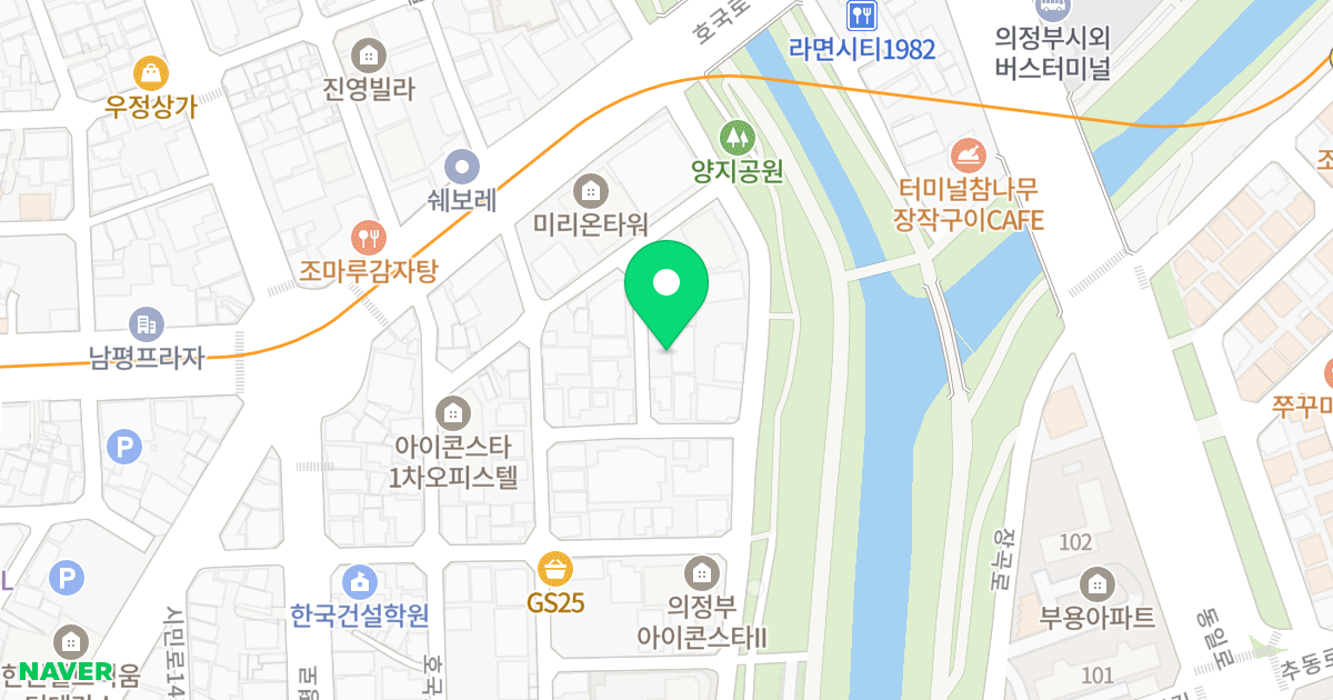 아모르빌 위치 지도 - 경기도 의정부시 호국로1336번길 9-17
