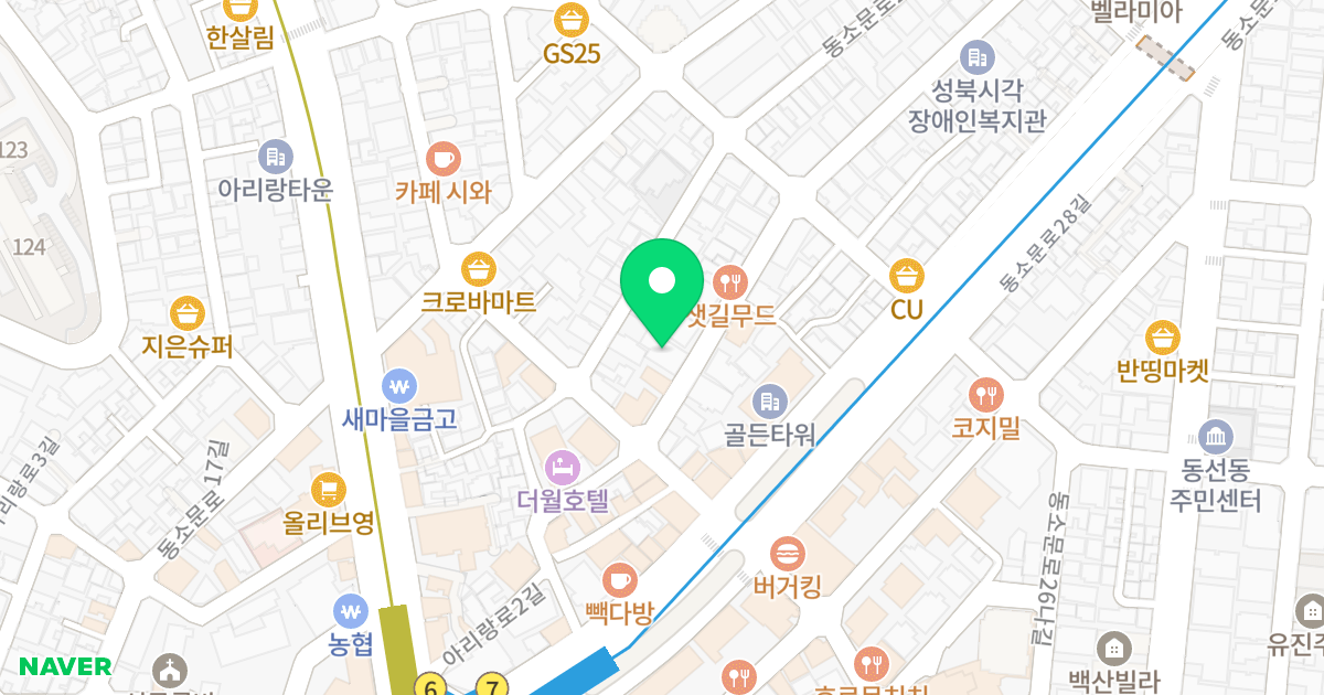 영팰리스 위치 지도 - 서울특별시 성북구 동소문로23길 8-7