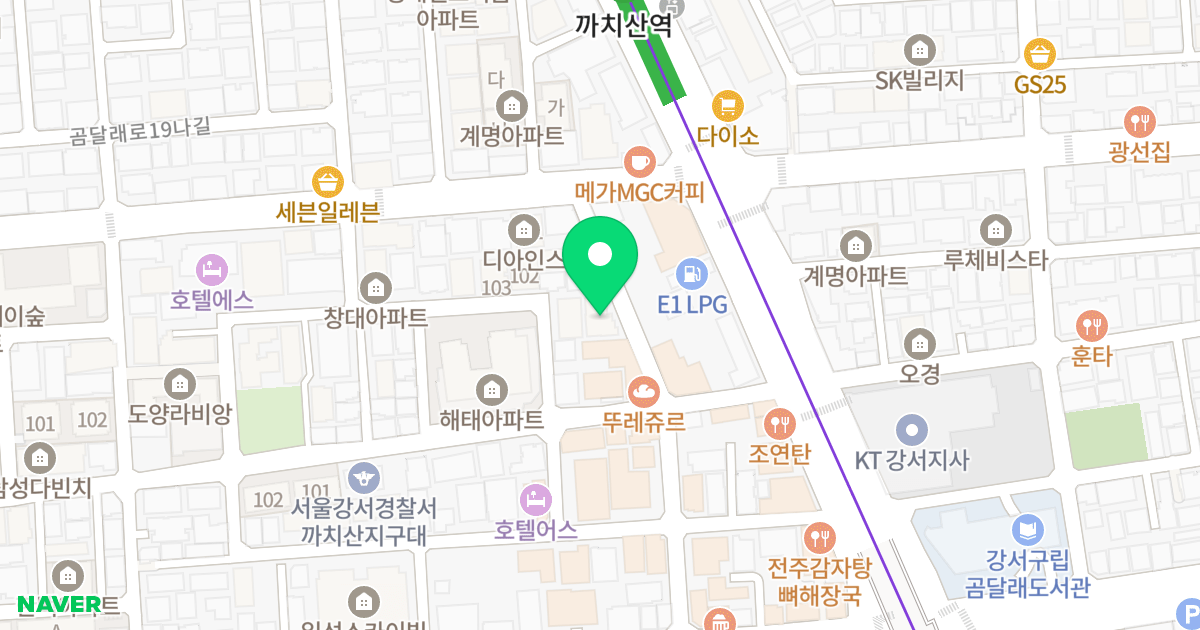동양하우징 위치 지도 - 서울특별시 강서구 곰달래로24길 12
