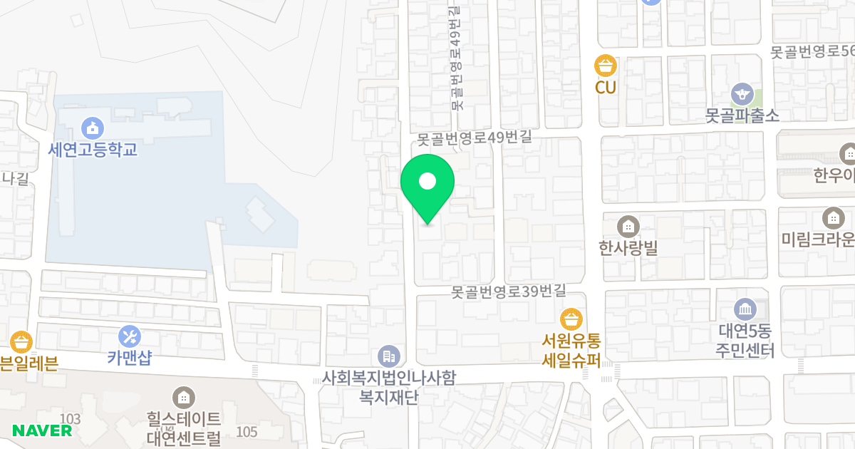 남강타워 위치 지도 - 부산광역시 남구 진남로70번길 22