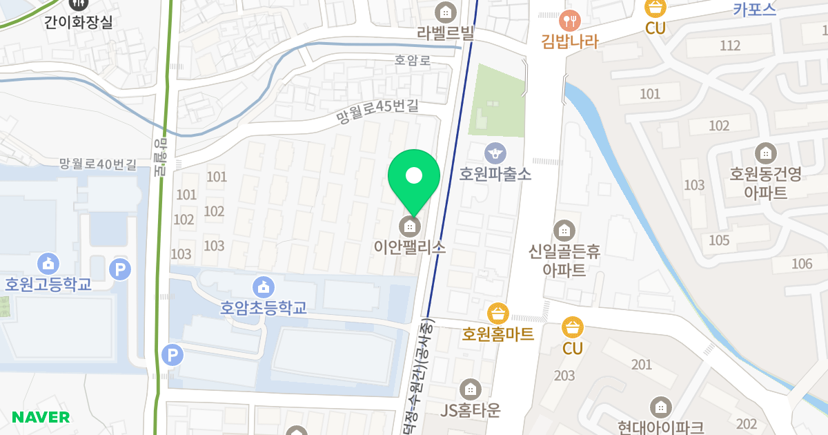 이안팰리스 위치 지도 - 경기도 의정부시 호암로 51