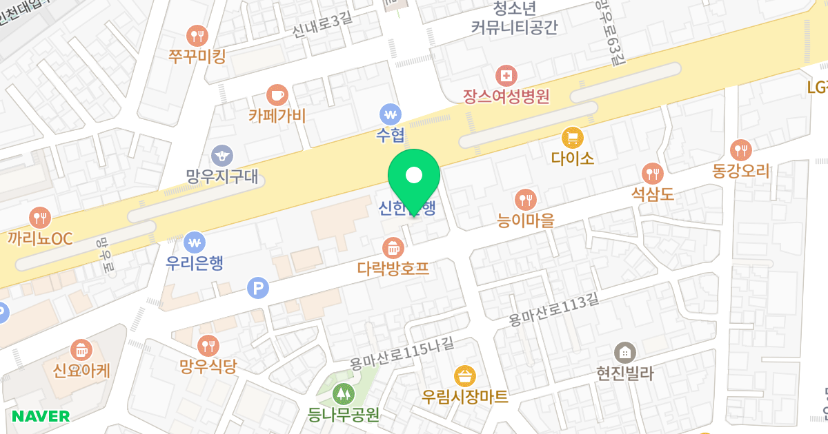 (490-22) 위치 지도 - 서울특별시 중랑구 용마산로115길 58