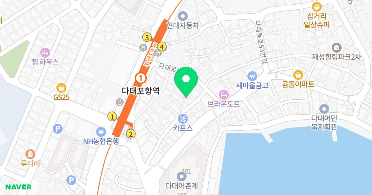 다대에코하임 위치 지도 - 부산광역시 사하구 다대동로29번길 23