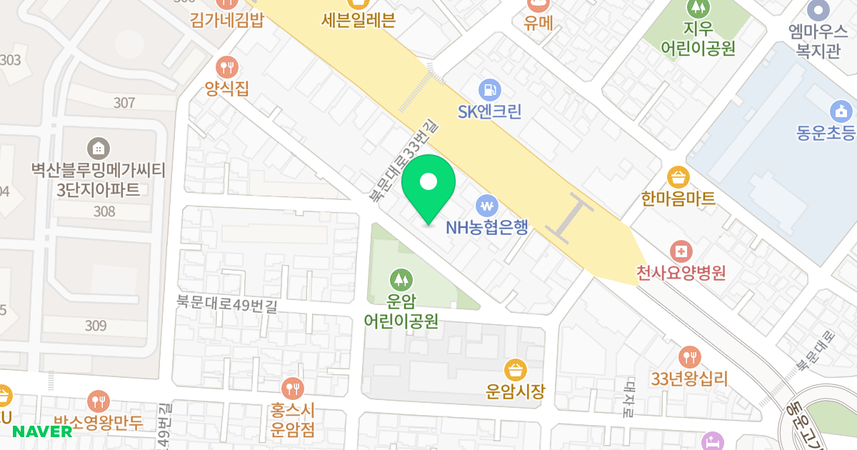 (96-28) 위치 지도 - 광주광역시 북구 북문대로33번길 11-7