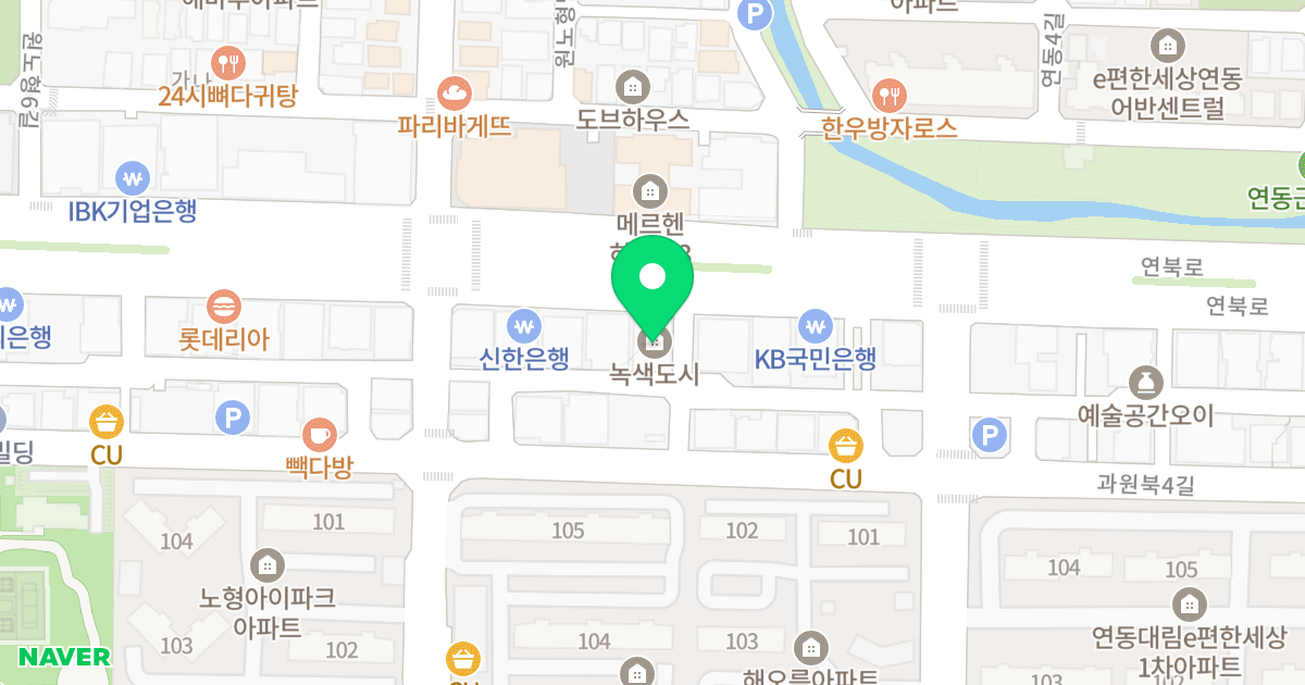 녹색도시 위치 지도 - 제주특별자치도 제주시