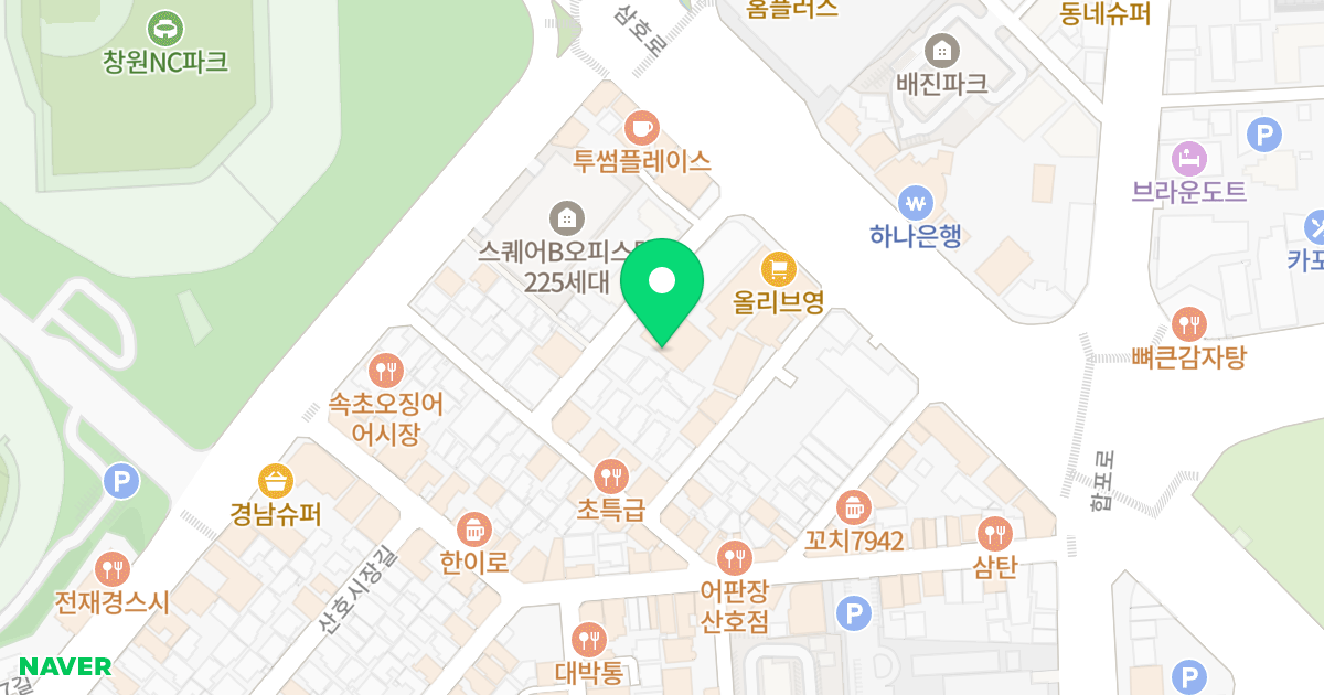 동인노블리앙 위치 지도 - 경상남도 창원시 마산합포구 산호북19길 11