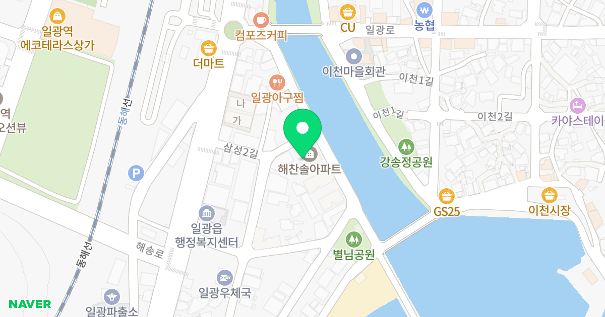 해찬솔 위치 지도 - 부산광역시 기장군 일광읍 삼성3길 47